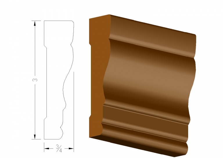 3" Colonial Casing