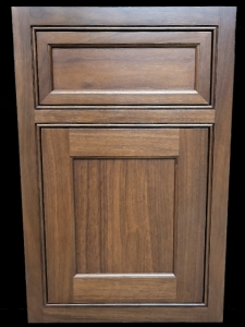 Warren ReverseWalnut / Walnut, Satin Sheen Beaded Inset Overlay, Warren Slab Drawer FrontME  Door LipManufactured 10/24